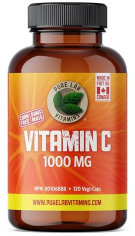 Pure Lab Vitamins Corn-Free Vitamin C 1000 mg - 120 Vegi-caps