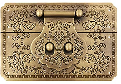 12 cm cuadrado decorativo latón antiguo pequeño cerrojo armario caja pestillo muebles accesorios hardware