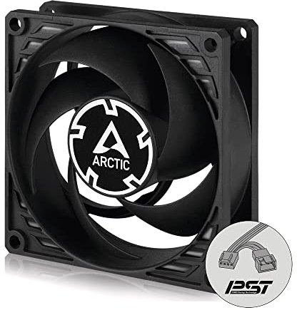ARCTIC P9 PWM PST - PC Lüfter, 92 mm PWM Gehäuselüfter mit Kabelsplitter, optimiert für statischen Druck, 200-3000 rpm, leiser und effizienter Motor, 0dB-Mode, Case Fan - Schwarz