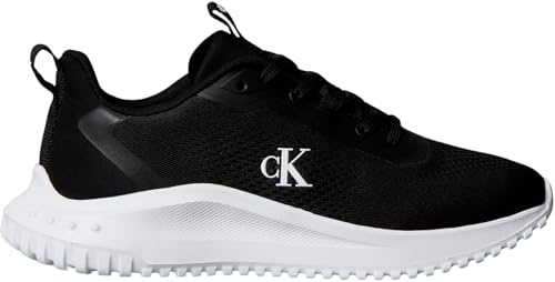 Calvin Klein Donna Sneakers Running Eva Drawstring Mix Profilo Basso, Nero (Black/Bright White), 40
