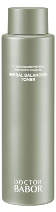 DOCTOR BABOR Microbiomic Herbal Balancing Toner (200 ml) – veganes Gesichtswasser auf Basis pflanzlicher Extrakte mit 4% Niacinamid – verkleinert Poren und mattiert