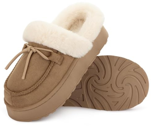 RockDove Ciabatta da donna con plateau, 40 EU, Caffè