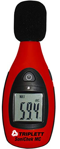 Triplett TSC-MC1 SoniChek Compact Decibel Sound Level Meter for Home Theater and Alarm Systems - C Weighted Measurement Reads 40 to 130dB