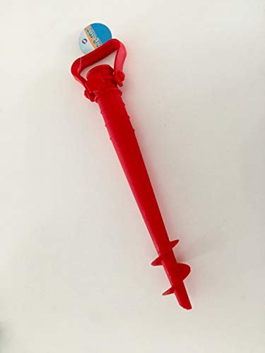 BLUE SKY - Pied Vrille avec Poignet pour Parasol - Accessoire D'Été - 040035K - Modèle Aléatoire - Plastique - 44 cm x 5 cm - Plage - À Partir de 14 Ans