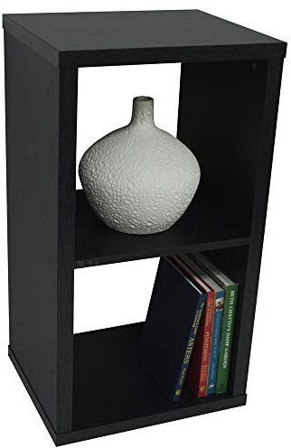 WATSONS CUBE - 2 Cubby Square Display Shelves/Vinyl LP Record Storage - Black