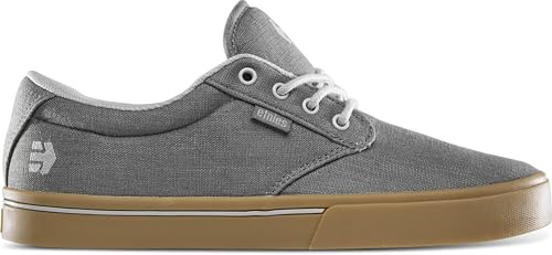 Etnies Jameson 2 Eco Sustainable Skate Style, Reinforced Cupsole, Cushioned Feel, Everyday Sneakers, Vegan - Granite Wash - 10