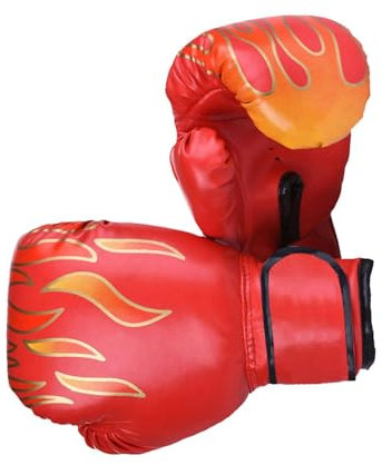 Dickly Kinder-Boxhandschuh, 170 g, Trainings-Sparring-Handschuhe für Jungen und Mädchen für Boxsack, Kickboxen, Muay Thai, MMA, 6–11 Jahre, ROT