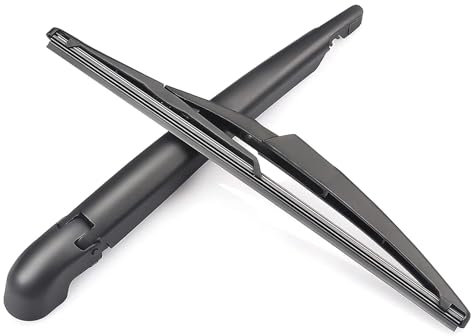 Rear Wiper Arm Blade, Replacement for Fiat 500 2007-2018 - ZOFFI Back Windscreen Wiper Assembly Replacement - All Season Natural Rubber Cleaning Window