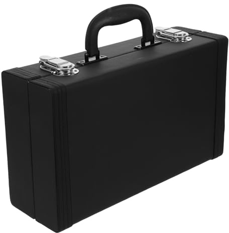 ERINGOGO Svart Klarinettfodral med Ergonomiskt Handtag Pu-överdrag Låsbart och Stöttåligt för Säker Transport och Organiserad Förvaring av Musikinstrument vid Resor och Konserter