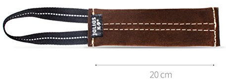 Julius-K9 185LE-20 platt läderbogserbåt med handtag, 20 cm