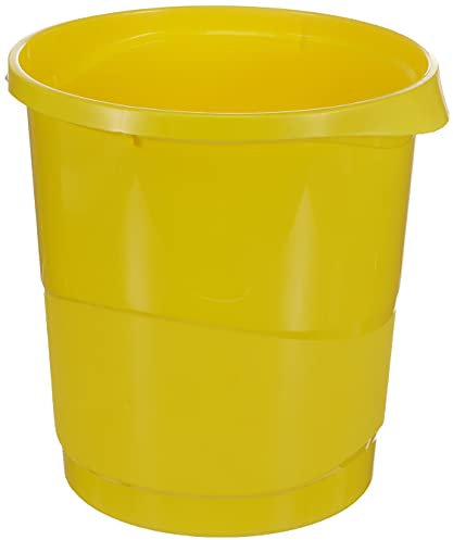 Esselte Europost Vivida Corbeille à papier en polypropylène 14 L Jaune