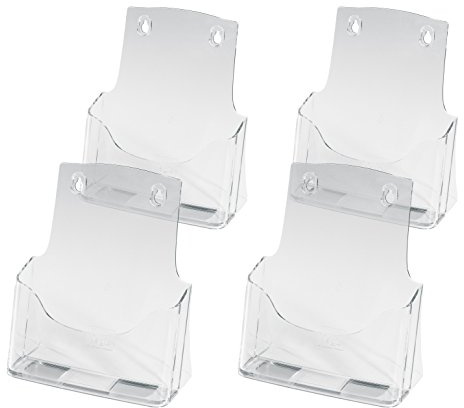 SIGEL LH112 Porta-depliant da tavolo, in acrilico, con 1 tasca per A5, 4 pz