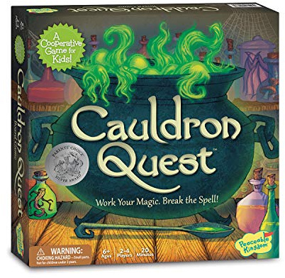 Peaceable Kingdom Cauldron Quest Cooperative Potions and Spells Game for Kids
