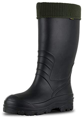 Outdoor Boots, Wellies for Men, Made of Thermo Rubber Compound, Walking Hunting Farming, Fashionable Design, Outdoor Heavy-Duty Boots, Removable Lining, Heavy Duty Outdoor Boots (9.5)