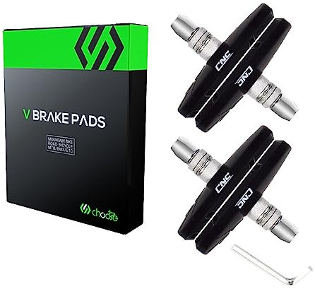 Chooee Bike V-Brake Pads, Bicycle 70mm Brake Pad Set, 2 Pairs Universal Brake Shoes Black
