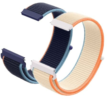 LYYLTX Nylon Watch Strap 20mm/22mm Quick Release Replacement Watch Band for Men Women Adjustable Breathable Smartwatch Sport Watch Straps Nylon Fabric Woven Wristbands
