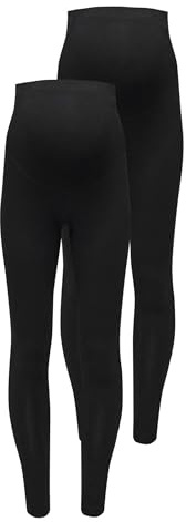 ONLY Female Leggings Mama Pack of 2, Black
