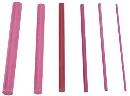 Pietra Per Affilare Cilindrica, 6 Pezzi Pietra Per Lucidare Rubino, Grana 3000, Accessorio Per Affilare Pietra Per Tutti I Coltelli Utensili da Cucina