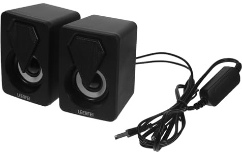 Gatuida 1paio Altoparlanti USB Creativi Computer Casse Acustiche Professionali per Gaming e Resistente e Casual Colore Random