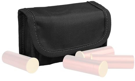 12/20GA Schrotflinte Patronentasche,Taktischer Patronenhalter für Schrotflinten,10 Kolben Patronen Hinterschaft Halter,Patronenetui Munitionsträger,Schrotflinte Beutel,Munition Carrier(Schwarz)
