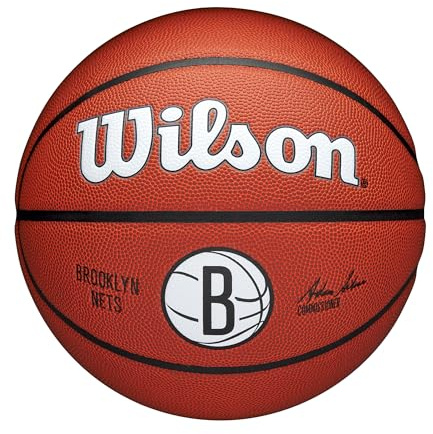 WILSON NBA Team Alliance Basketball - Brooklyn Nets, Size 7-29.5