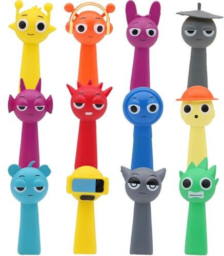 JISRKP 12Pcs Figures, Colorful Toy Figures for Kids, Safe, Durable, And Fun, Birthday Decorations Gifts for Girls, Boys And Games Fan