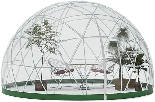 Cupola igloo da giardino, geodetica con copertura in PVC, tenda a bolle d'aria, tenda trasparente da campeggio per serre, feste all'aperto, casa giochi