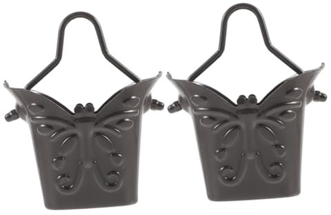 TOYANDONA 2 Stück Regenketten Aus Aluminiumlegierung Becher Regenketten Schmetterlingsform Regenketten Für Dachrinnen Regenketten Für Draußen Mit Becher Garten Befestigungskette