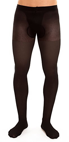 GLAMORY Collants de soutien Support 40 pour hommes Noir 3XL