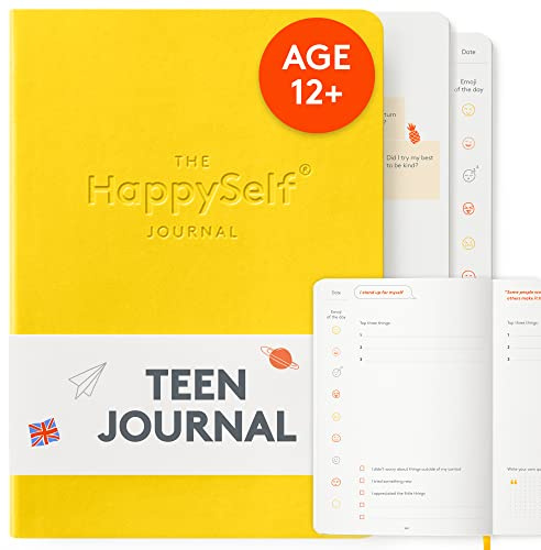 HappySelf Teen Journal - Guided Wellness Journal för tonåringar: Främja lycka, Foster Mindfulness - Tonåring Flicka eller Pojke Present Dagbok Anteckningsbok för positiva vanor, Självupptäckt (Engelsk