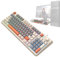 Tebinzi PC Gamings Keyboards Mechanical - Computer Keyboards 94-Key Mechanical Keyboard,K82 Tricolor Wired Keyboard PC Keyboard Backlit Keyboard For Desktop Computer