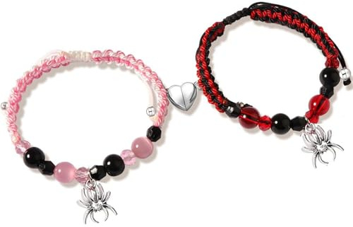 SIXDUTON vänskapsarmband, pararmband, magnetisk matchning partnerarmband, presenter till bästa vän älskare vän vän flickvän, Eine Grösse, Rostfritt stål, Ingen ädelsten