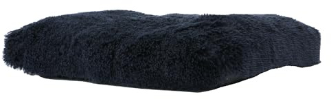 Ancol Super Plush Dog Mattress in Navy - Comfortable Soft Sleeping Place Pad - Soft Puppy Cat Pet Accessory - 100 x 70cm