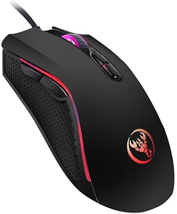 Vaguelly Ratón Luminoso para Accesorio De Ordenador Cable Ratón Brillante para Gamer De dpi Ajustable para De Computadora