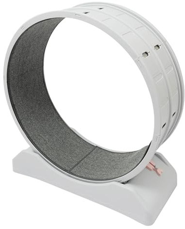 TFGXUE Ruota per gatti 80 cm, in polipropilene, tapis roulant per gatti con tappeto rimovibile, per interni, per corsa, camminare/allenarsi, fino a 10 kg, colore grigio