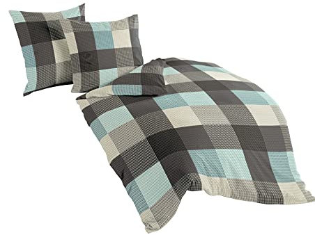 Bierbaum 6452_02 Bettwäsche, Designed in Germany, Türkis, 135 x 200 cm