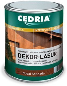 NOGAL Lasur protector madera exterior al agua Cedria Dekor Lasur 20 litros