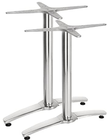 Bolero Aluminium Twin Leg Table Base (2 pack) GH985