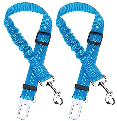 2 Pezzi Cintura per Cane Cintura di Sicurezza per auto per Cani di Piccola/Grande/Media Taglia, Blu