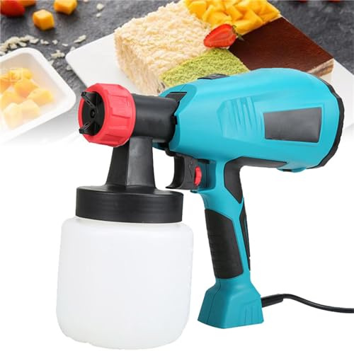 HEAXIY Airbrush Machine for Cakes, 400W Electric Cake Chocolate Spray Gun, Handheld Latex Paint Spray Gun Baking Sprayer for Cake, Chocolate Decoration