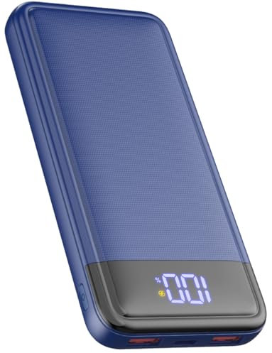 Batterie Externe 13800mAh, Slimmest 22.5W Power Bank,Batterie Portable USB C (Entrée/Sortie) PD3.0 QC4.0 Charge Rapide Chargeur Portable avec Affichage LCD Compatible iPhone Samsung etc.(Bleu)