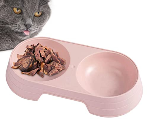 Gamelles pour Chiens - Bols surélevés Macaron Double pour Chat - Gamelle pour Chien Bols d'eau et de Nourriture pour Nourrir Les Petits Chiens de Taille Moyenne Chats Chiots