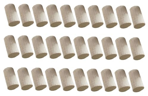 Cabilock 30 Piezas Tapones De Corcho para Vino Cierre De Botella De Madera Tapa De Sellado para Corchos De Vino para Botellas para De Roble
