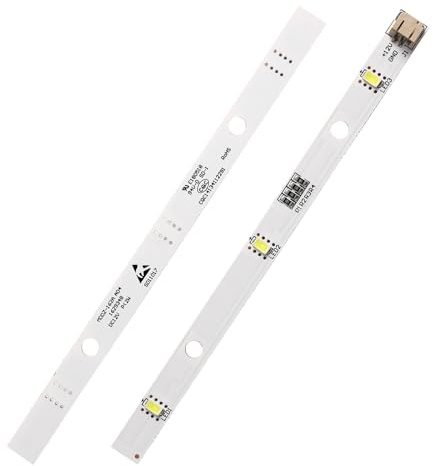 Xiansini 2 PCS LED Fridge Light Strip for RONGSHENG/HISENSE, 12V 2W Cool White Lamp Refrigerator Lighting Lights Bar, Fridge Light Bar Replacement for E349766 MDDZ-162A 1629348 1529227