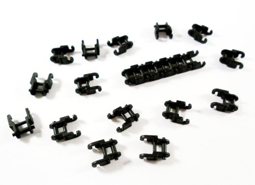 Lego TECHNIC kedjelänkar små 3711 – 20 stycken i svart | högkvalitativa kedjelänkar för mekanik och kreativa konstruktioner | Perfekt för Lego Technic-modeller
