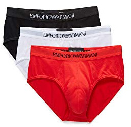 Emporio Armani 3-Pack Brief Mutande da Uomo Uomo