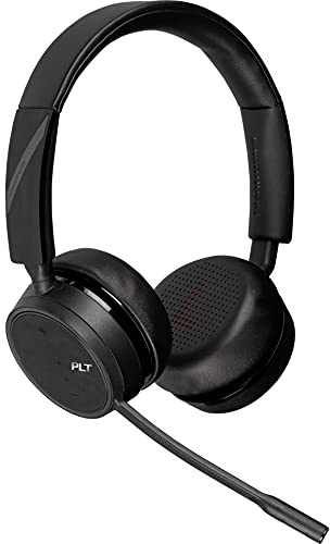 Plantronics – Voyager 4220 UC USB-A Headset (Poly) – Stereo Bluetooth-Kopfhörer mit Bügel-Mikrofon und Noise-Cancelling – Anschluss an PC, Mac und Mobiltelefon – Kompatibel mit Teams, Zoom & mehr