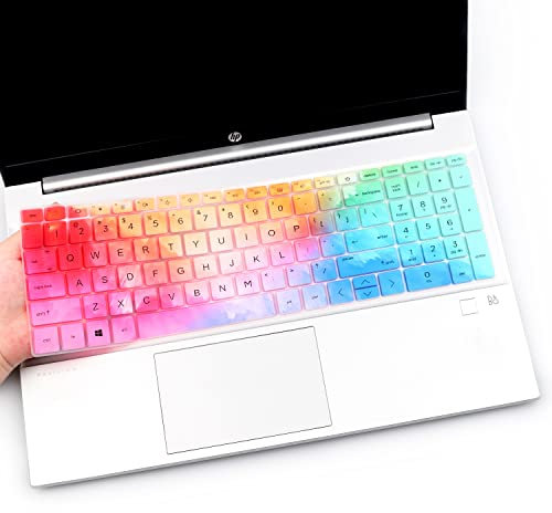Keyboard Cover for HP Pavilion/HP Laptop 15-eg 15-eh 15-er 15-eg2078nr 15-eg0165st 15-eg0000 15t-er000 15-er0056cl 15-er0097nr 15t-eg000 15-eg100 15-eg1053cl 15-eg1073cl eg0050wm, HP 17-cn/cp-Colorful