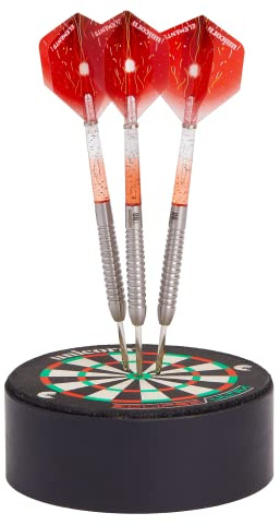 Unicorn Darts Station - Soporte para Diana Mini, sisal con Borde de Acero, 10 cm de diámetro