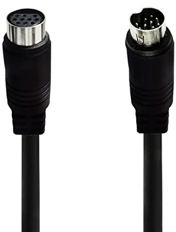 CHAKAE Câble s-vidéo mâle à Femelle 10 Broches, connecteur d'ordinateur Mini DIN, câble TV pour projecteur, magnétoscope, DVD, nickelé, 3/1, 5/1/0, 5m